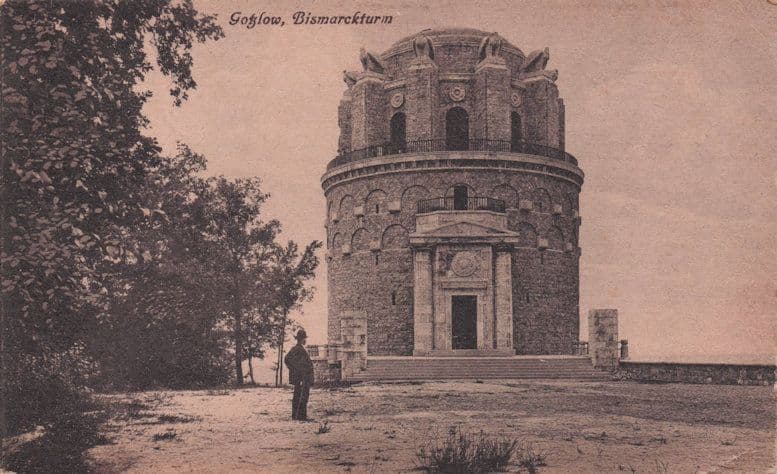 Bismarck Gozlow Tower Poland German Antique Postcard