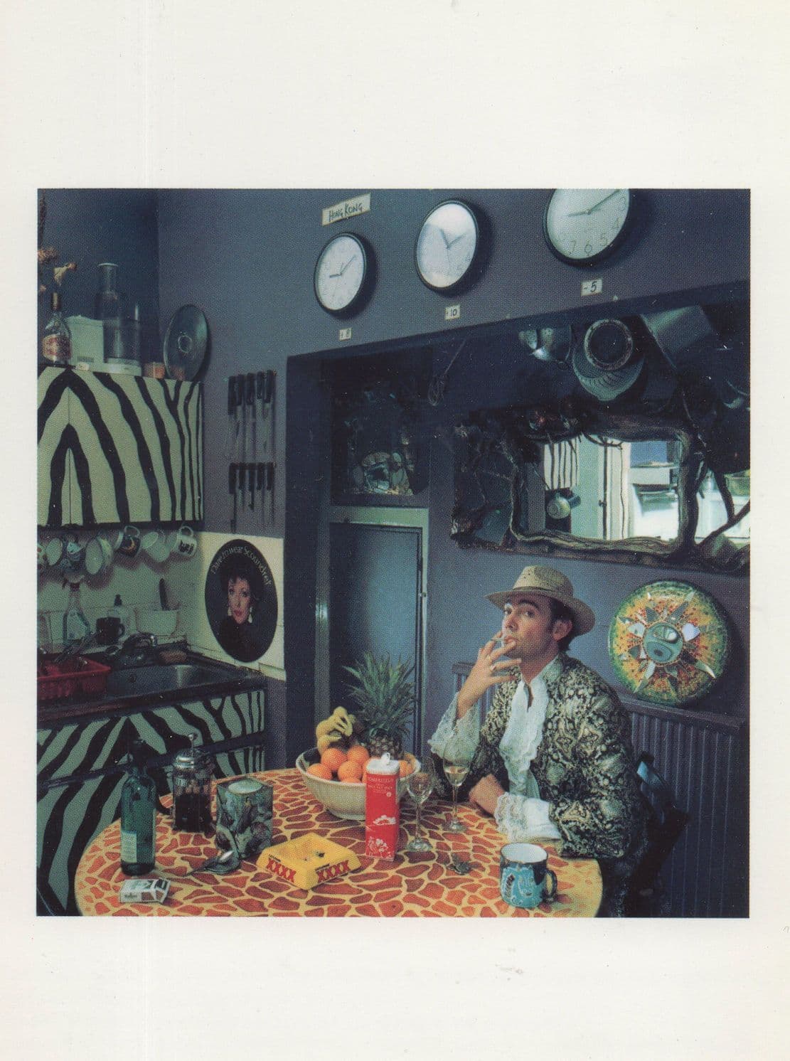 Bizarre Kitchen Of LP Picture Disc & World Clocks Postcard