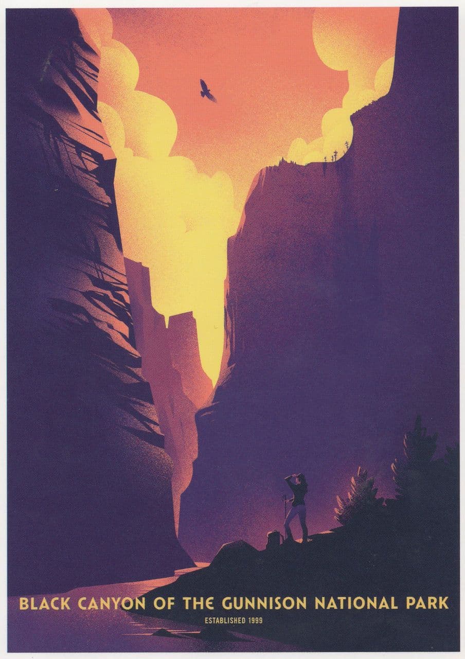 Black Canyon Of The Gunnison National Park Peregrine Falcon USA Postcard