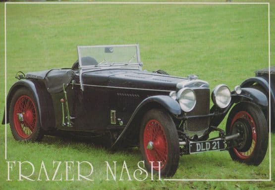 Black Frazier Nash DLD 21 Classic Car on Summer Lawn Postcard