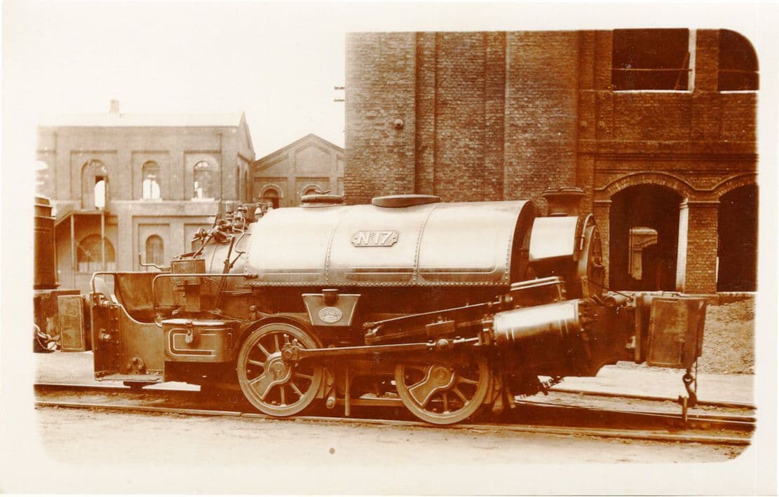Black Hawthorn & Co Train GLC No 17 865-86 Railway Old RPC Postcard
