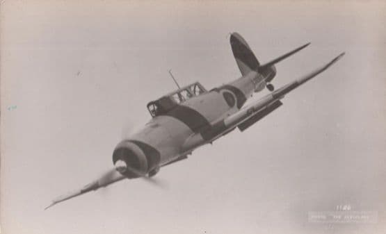 Blackburn Skua Military Plane Vintage Plain Back Postcard Old Photo