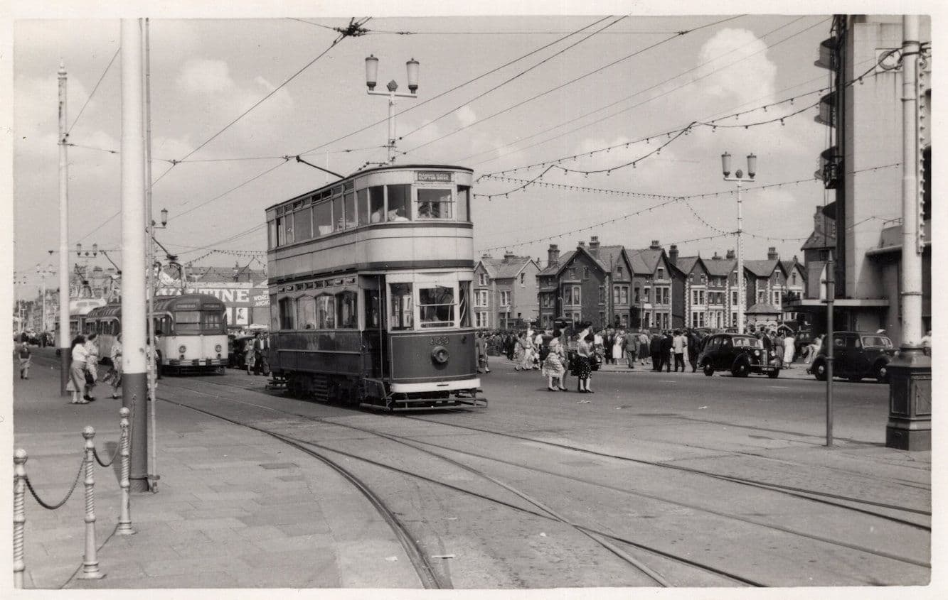 Blackpool Transport Safety Officer 1958 Fundraising Bus Photo