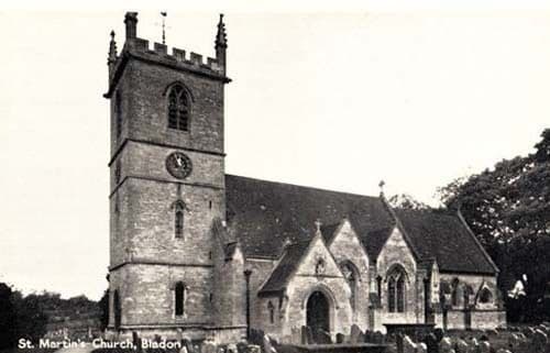 Bladon St Marys Church Old Vintage Oxfordshire Real Photo Postcard MINT