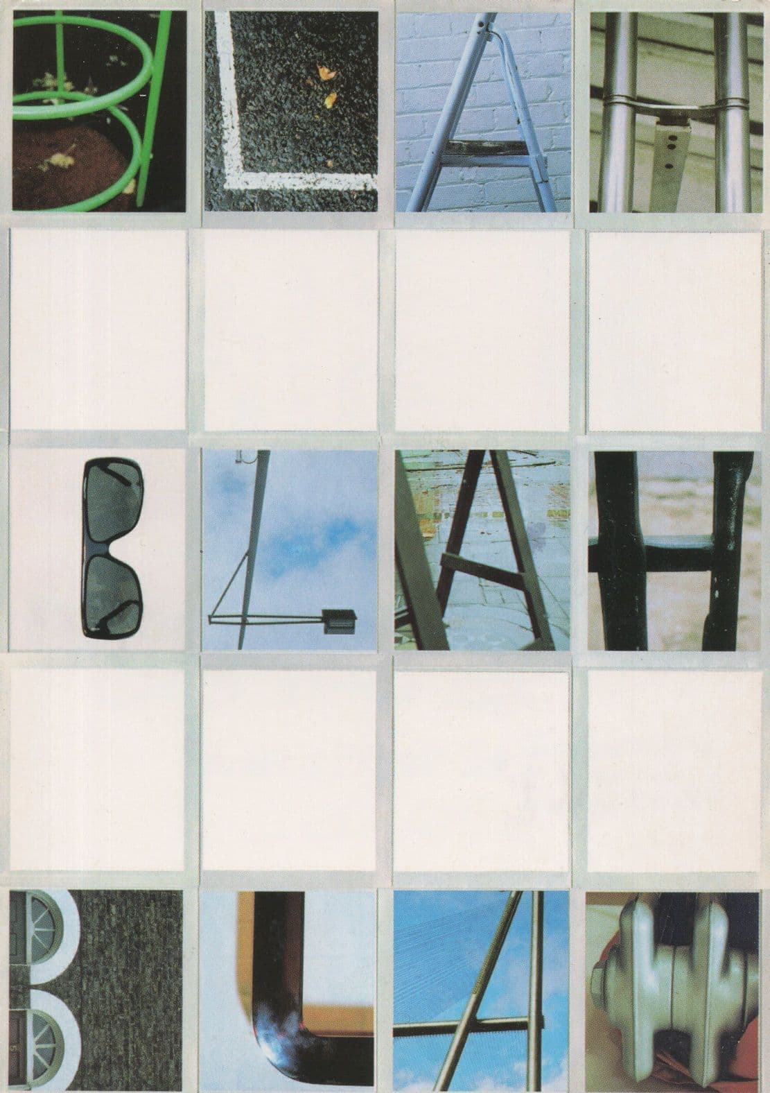 Blah Blah Blah Big Letters Made Of Pipes Gas Heaters Postcard
