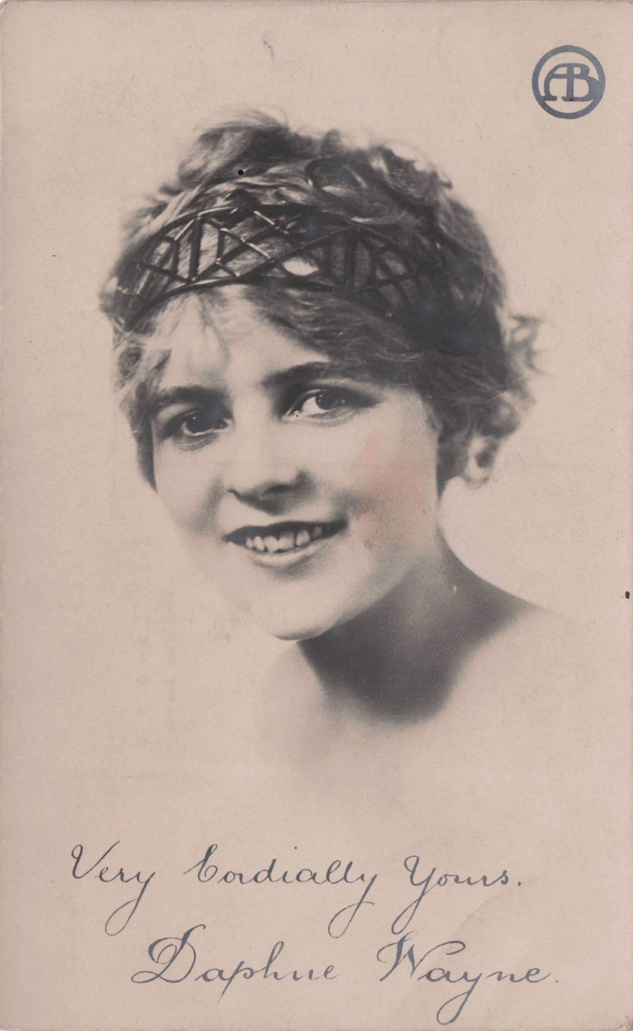 Blanche Sweet as Daphne Wayne Film Actress Hand Signed Photo Postcard
