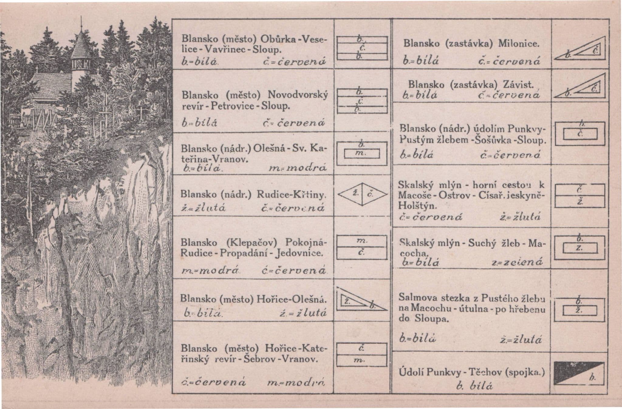 Blansko Czech Republic Antique Soviet Fold Open Map Postcard