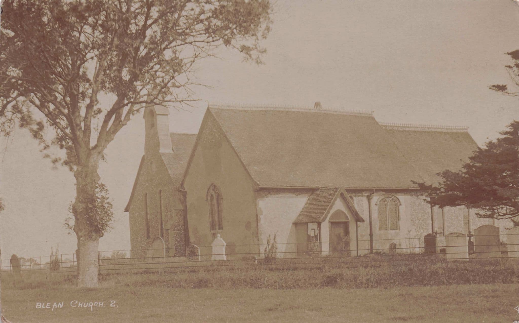 Blean Church Canterbury Kent Real Photo Old Postcard