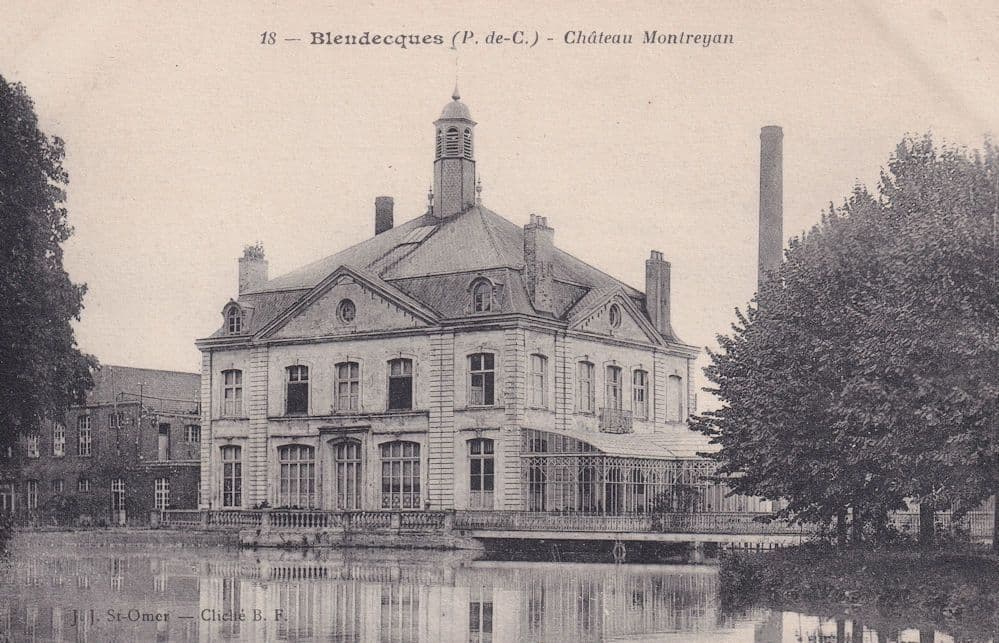 Blendecques Chateau Montreyan France Old Postcard