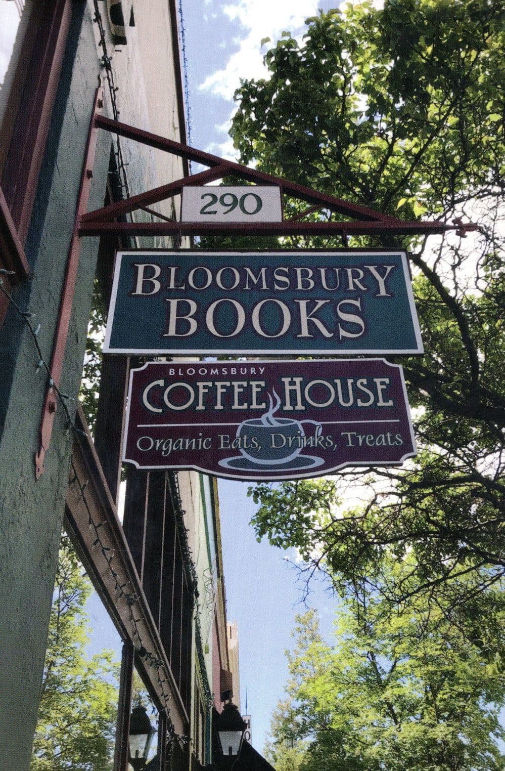 Bloomsbury Books Ashland Oregon USA Coffe House Shop Postcard