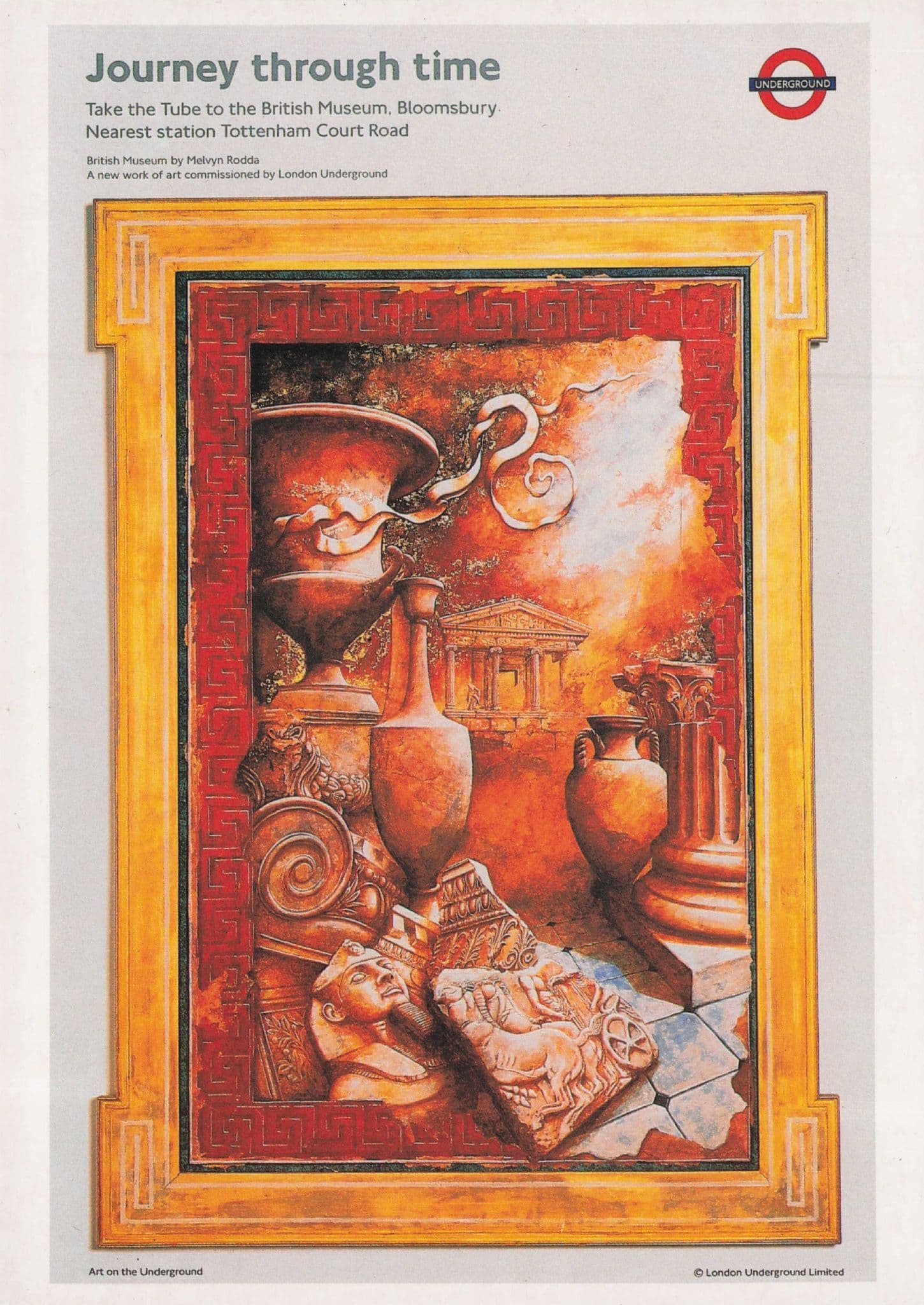 Bloomsbury British Museum London Transport Poster Advert Postcard