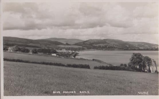Blue Anchor Bay Minehead Real Photo Postcard