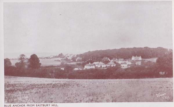 Blue Anchor Eastbury Hill Vintage Minehead Photo Postrcard