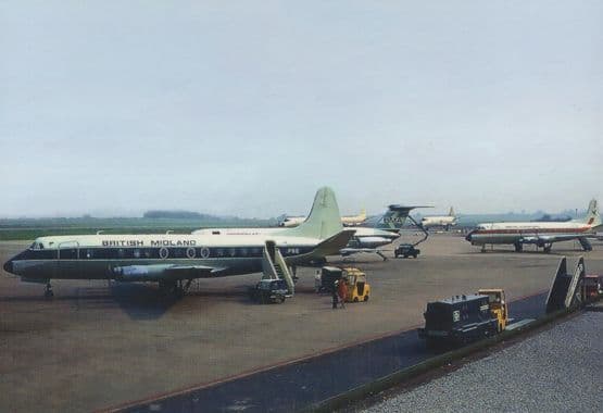 BMA Viscount G-APNE in 1972 East Midlands Airport Limited Edition 300 Postcard
