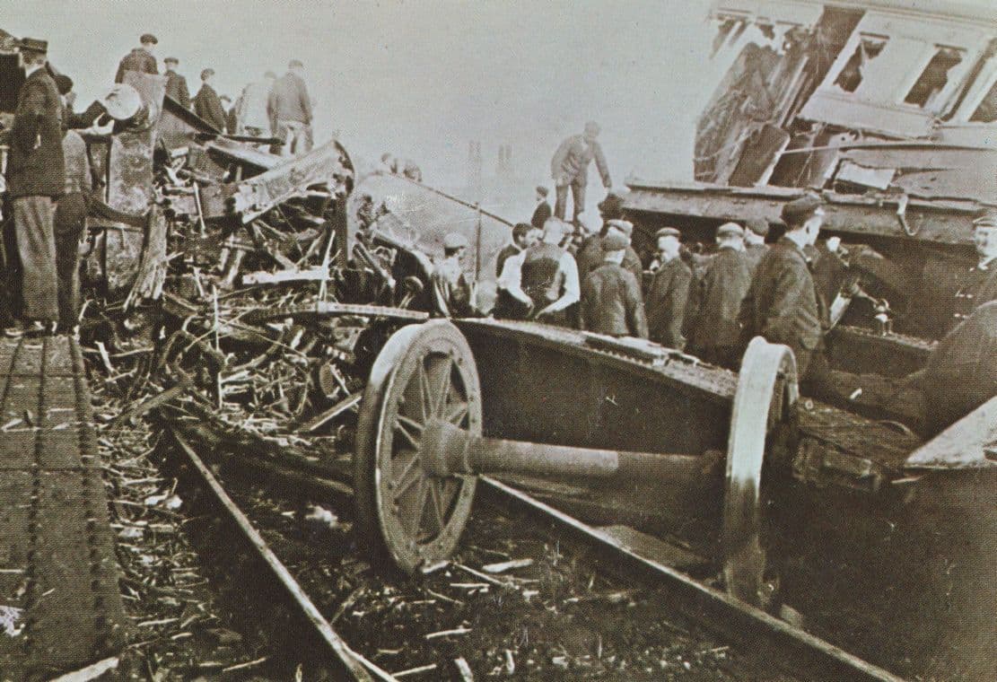 Boat Train Disaster 1906 Plymouth Crash Railway Postcard