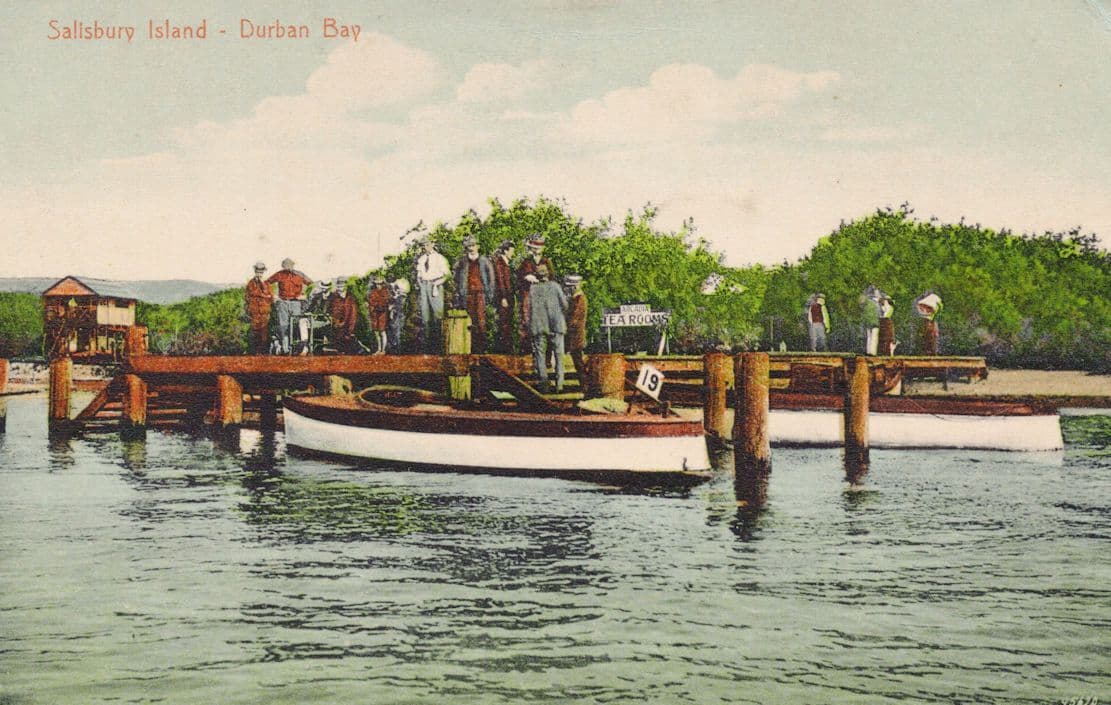Boat Trip Salisbury Island Durban Old South Africa Postcard