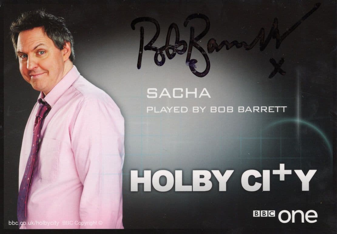Bob Barrett as Sacha Holby City Rare BBC Hand Signed Cast Card Photo