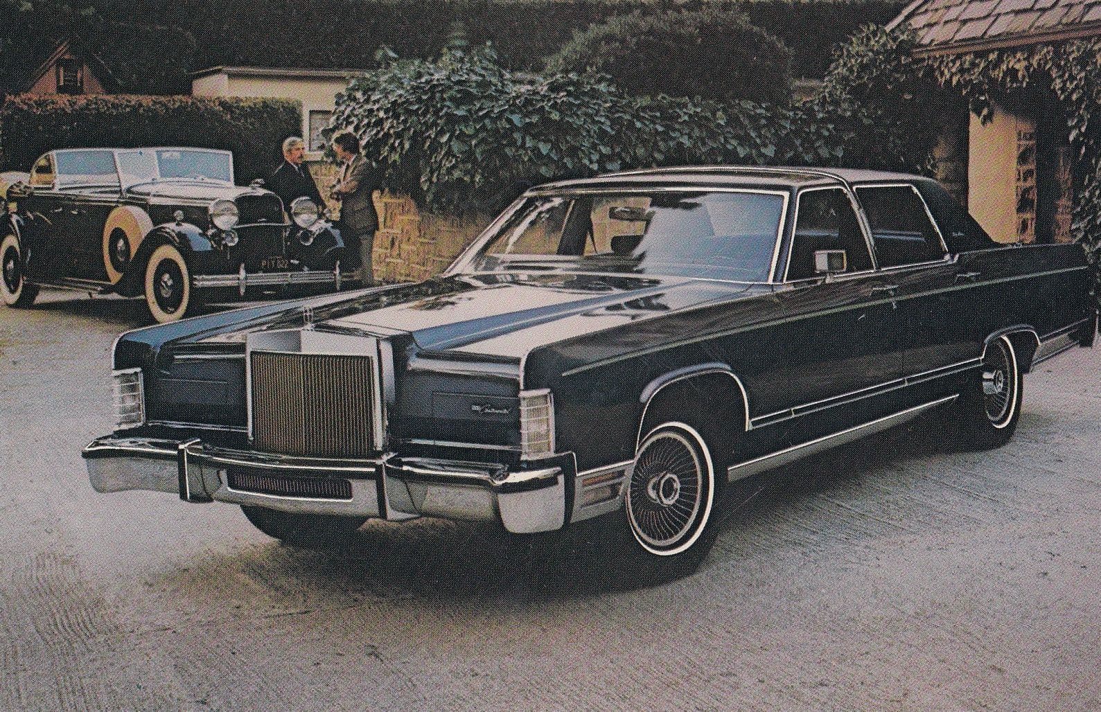 Bob Foss Motors 1979 Lincoln Continental Advertising Postcard