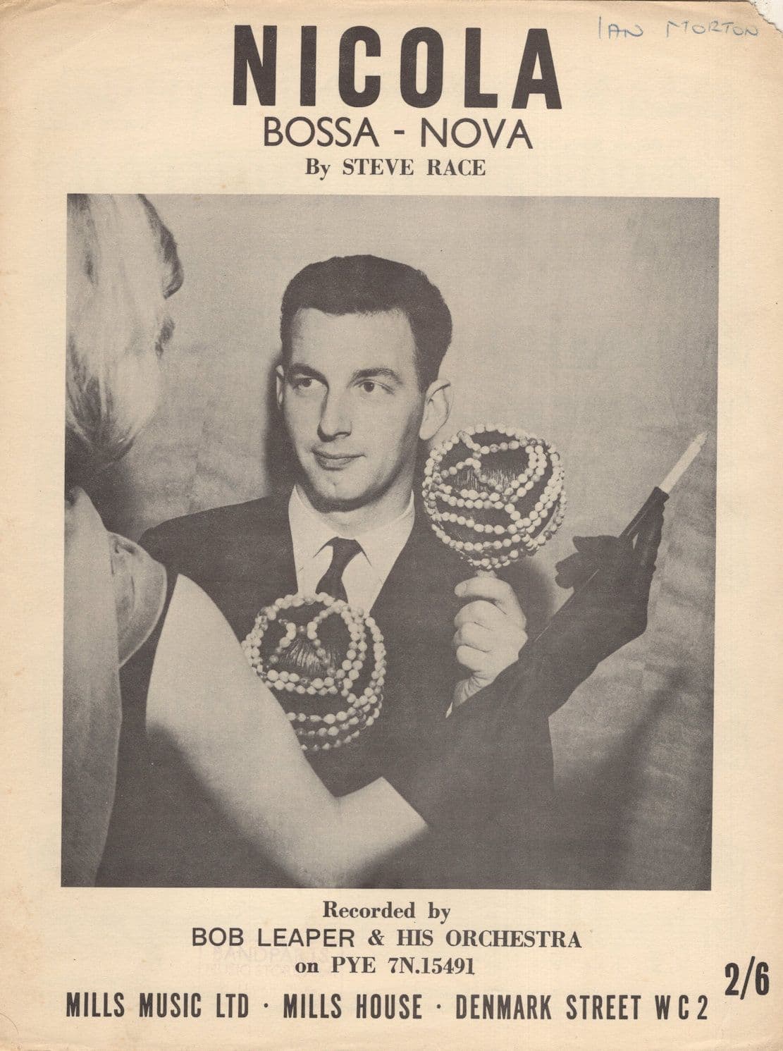 Bob Leaper Steve Race Nicola Bossa Nova Rare Sheet Music