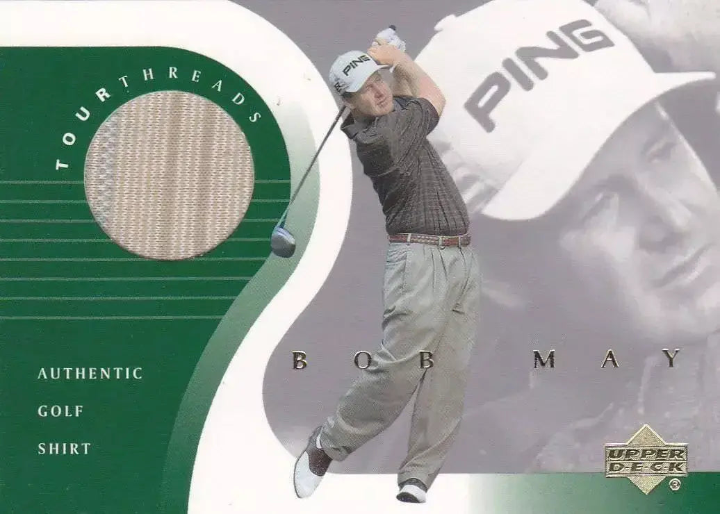 Bob May Original Shirt Golf Tour Rare Limited Threads Card