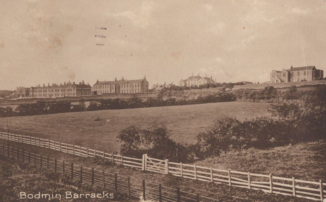 Bodmin Barracks 1942 WW2 Antique Cornwall Postcard