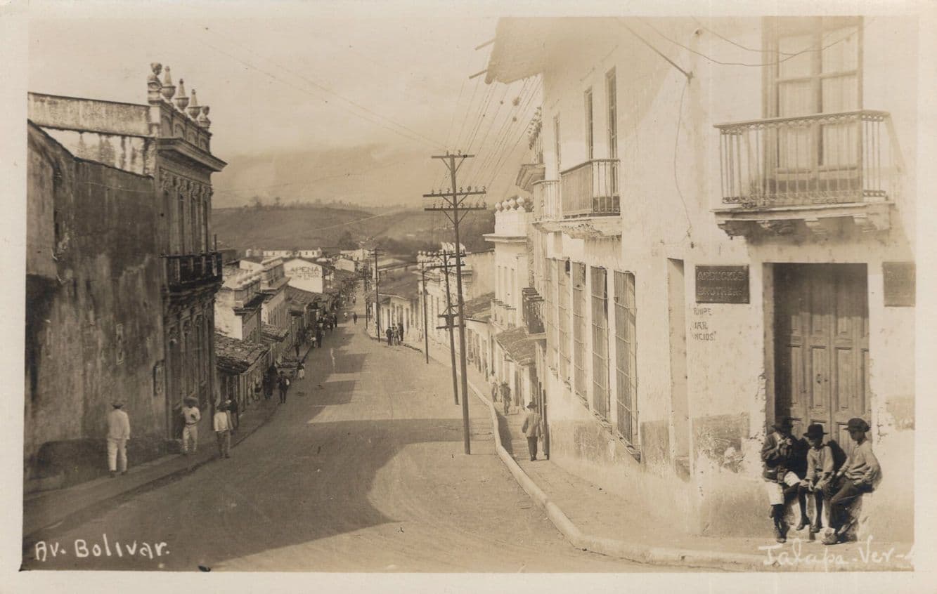 Bolivar Avenue Cuba Havana America Antique Real Photo Postcard