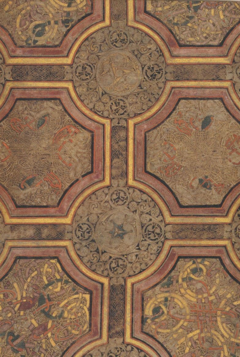 Book Of Kells Eight Circle Cross Complex Interlacing Folio 33R Postcard