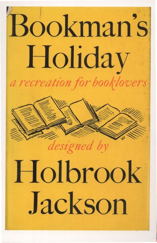 Bookmans Holiday Holbrook Jackson 1945 Book Postcard