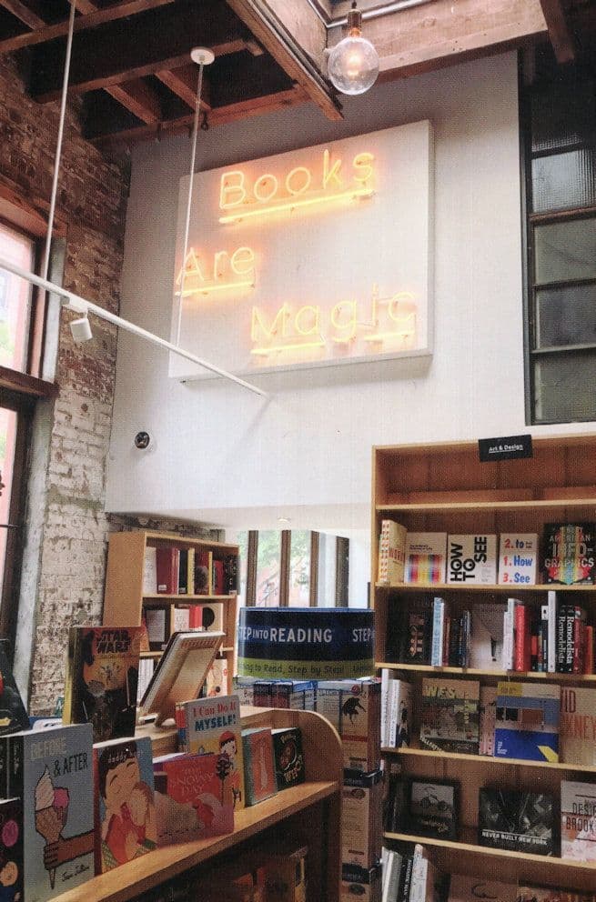 Books Are Magic New York City USA Bookstore Book Shop Postcard
