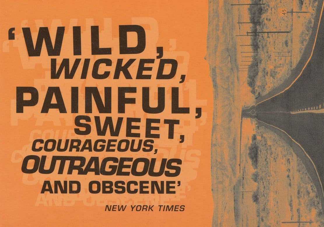 Bordersnakes James Crumley Rare Book Launch Advertising Postcard