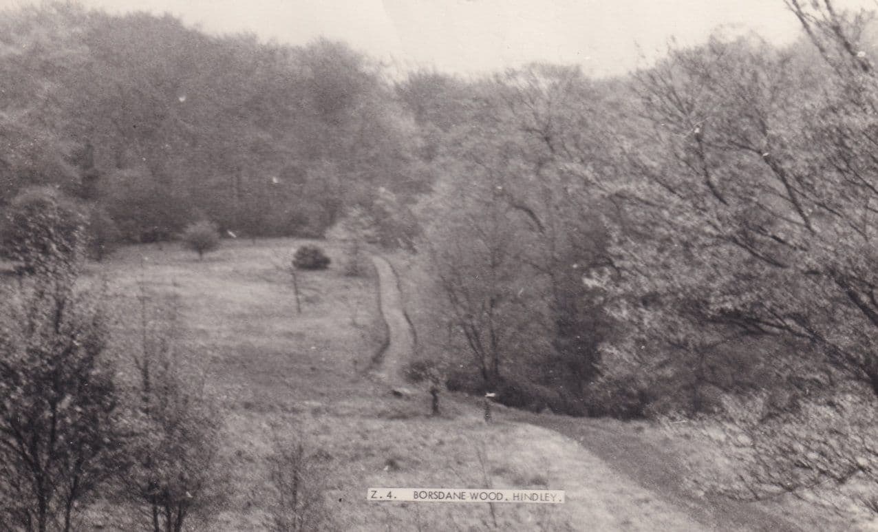 Borsdane Wood Hindsley Wigan Lancs Real Photo 1960s Postcard