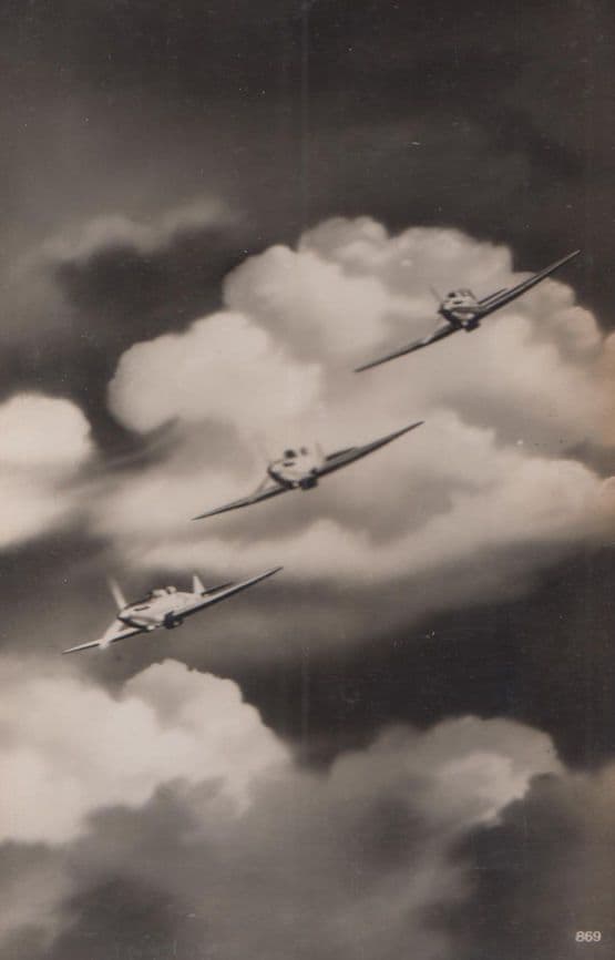 Boulton Paul Defiant WW2 Military Plane Vintage Plain Back Postcard Old Photo