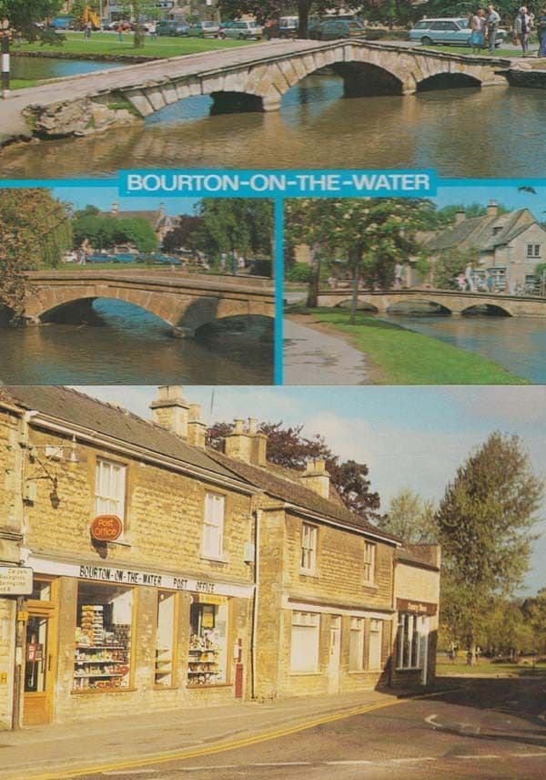 Bourton On The Water Gloucester Royal Mail Village Post Office 2x Postcard