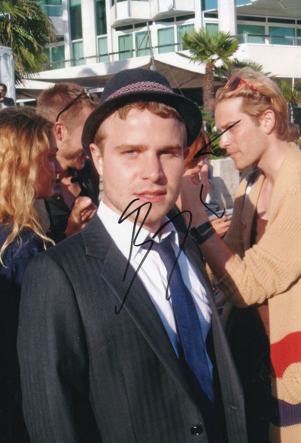 Brady Corbet Thunderbirds Film 12x8 Giant Hand Signed Photo