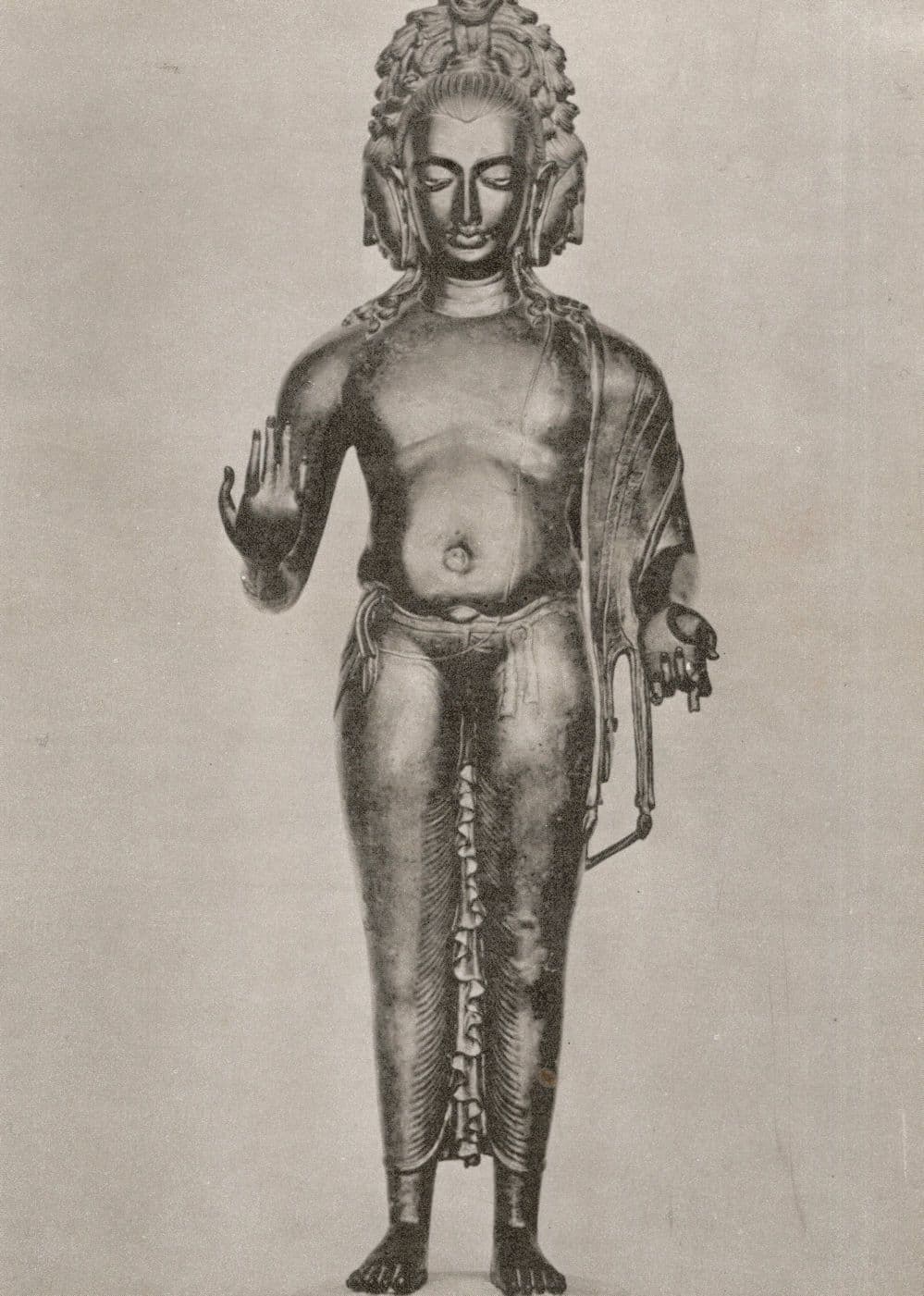 Brahma In Bronze Brahmanabad Sind Pakistan Statue Postcard