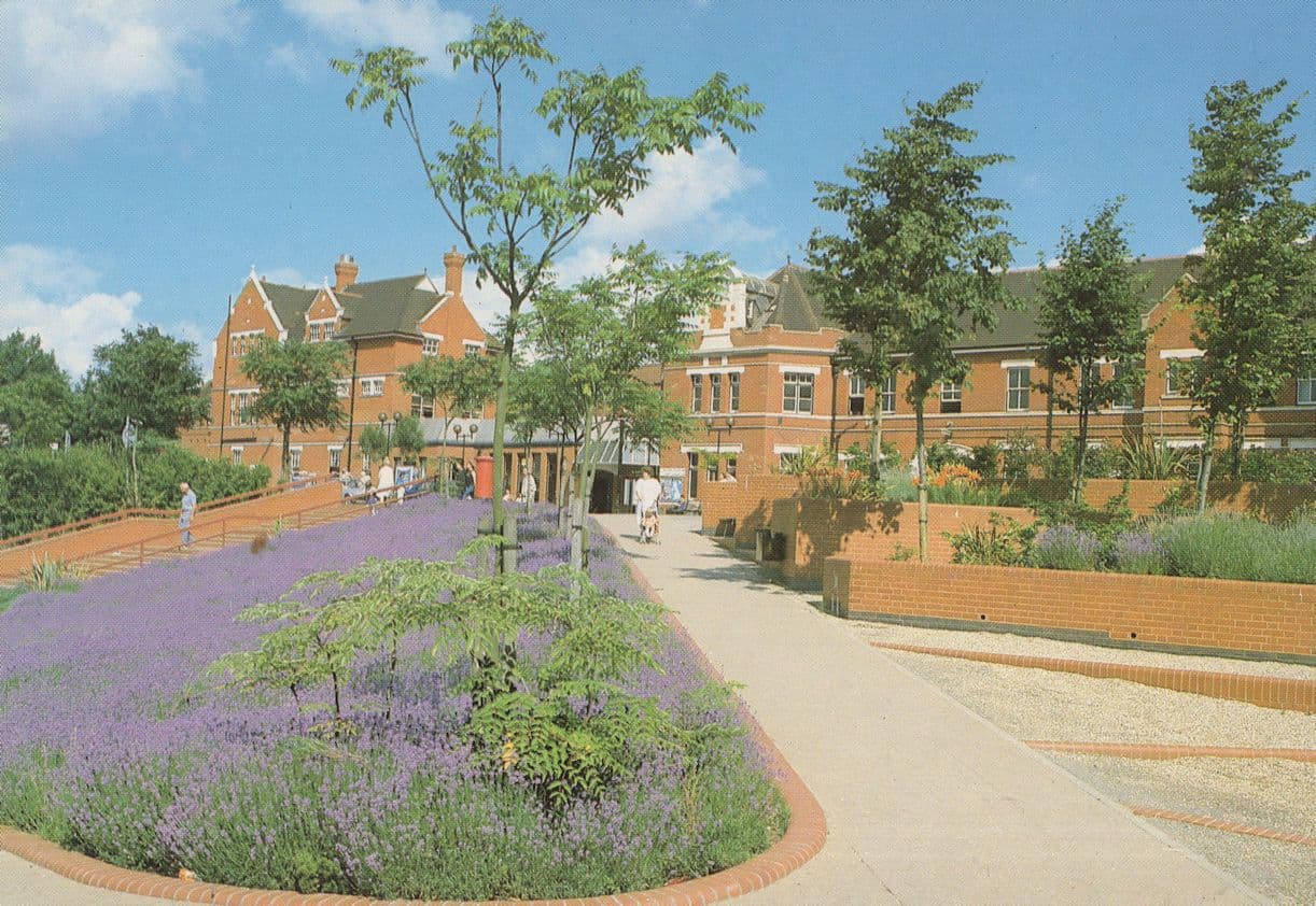 Brain L'Allied Gardens Railway Station Basingstoke Hampshire Postcard
