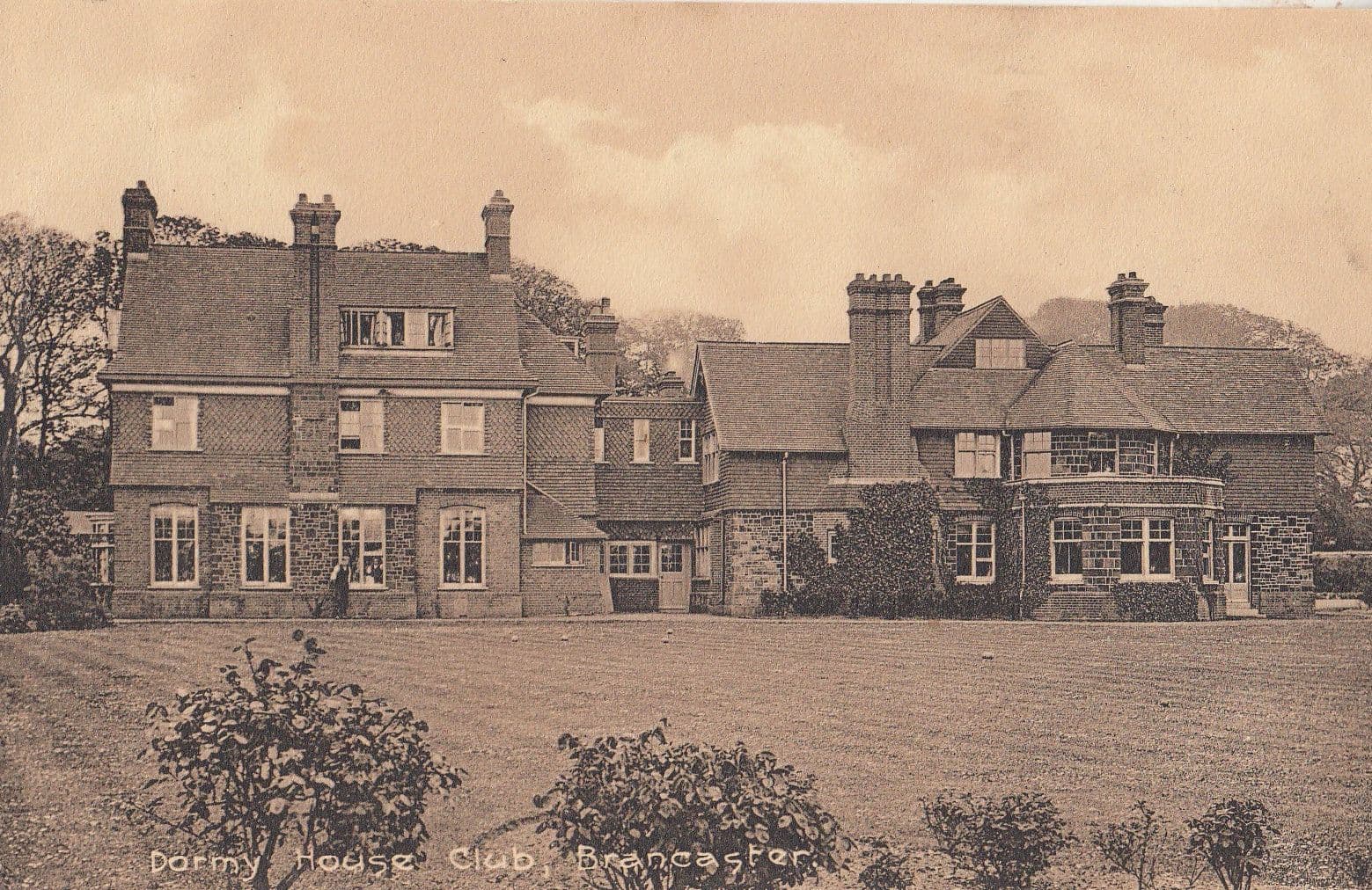 Brancaster Dormy House Club Hotel Norfolk Village Postmark Antique Postcard