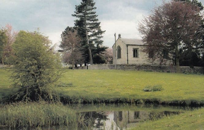 Brearton Church River Bank Yorkshire Village Large Postcard