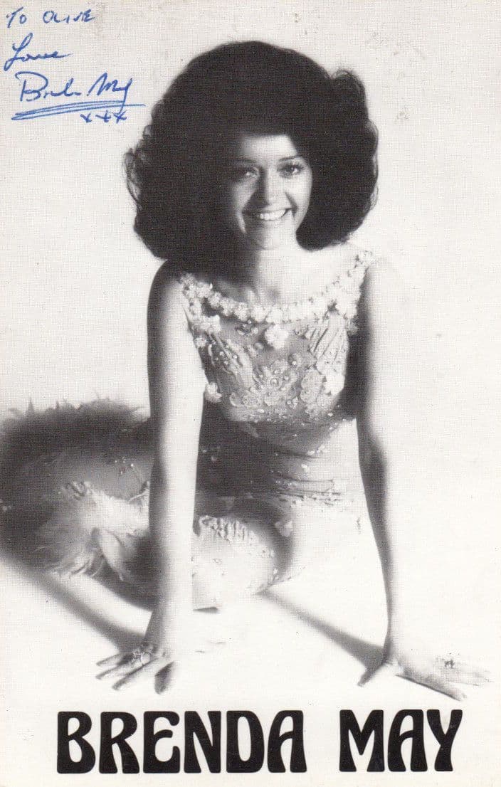 Brenda May Singer 1970s Hand Signed Photo