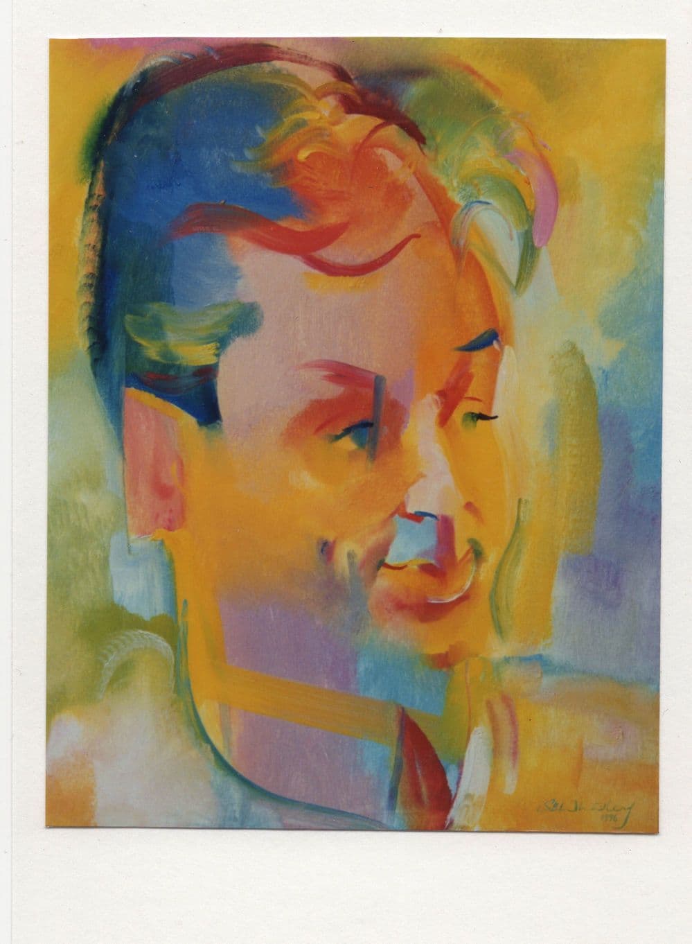 Brian Conley Film Actor Private Collection Oil Painting Card