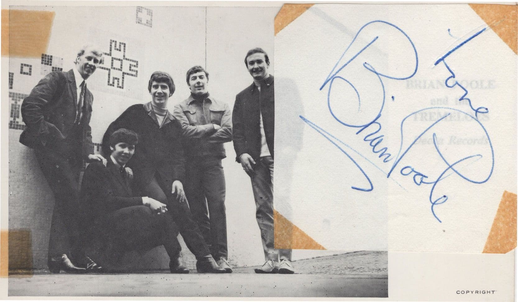 Brian Poole & The Tremeloes Photo & Hand Signed Autograph