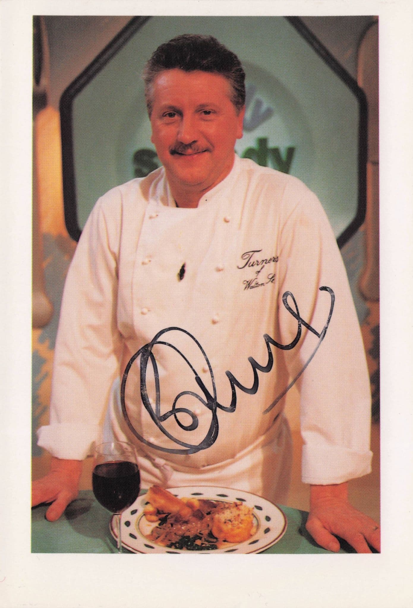 Brian Turner Ready Steady Cook Celebrity TV Chef Hand Signed Photo