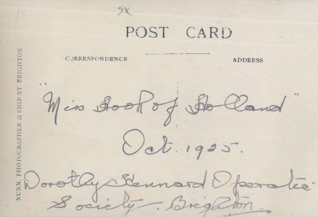 Brighton Ladies Historic Opera Company 1925 Rare Postcard