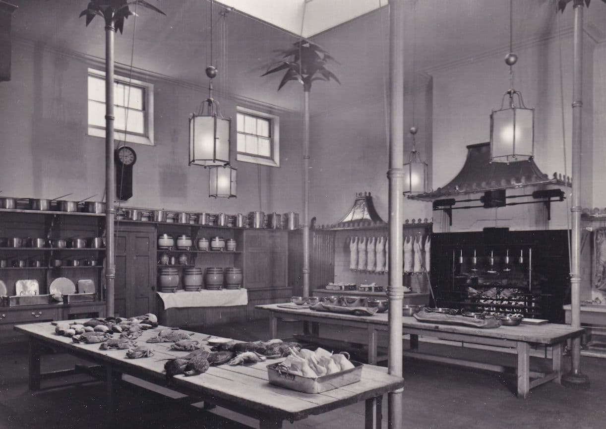Brighton Royal Pavillion The Kitchen Bread Meat Old RPC Postcard