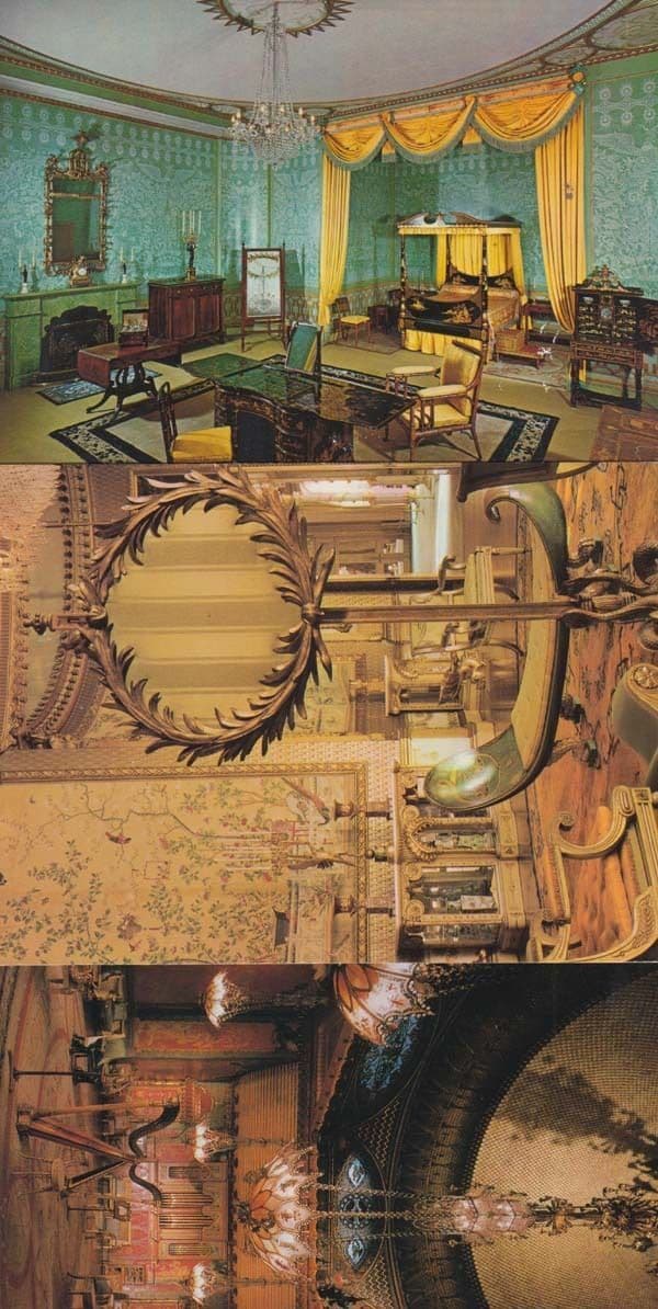 Brighton The Royal Pavillion Music Room Saloon Kings Bedroom Dining 3 Postcard