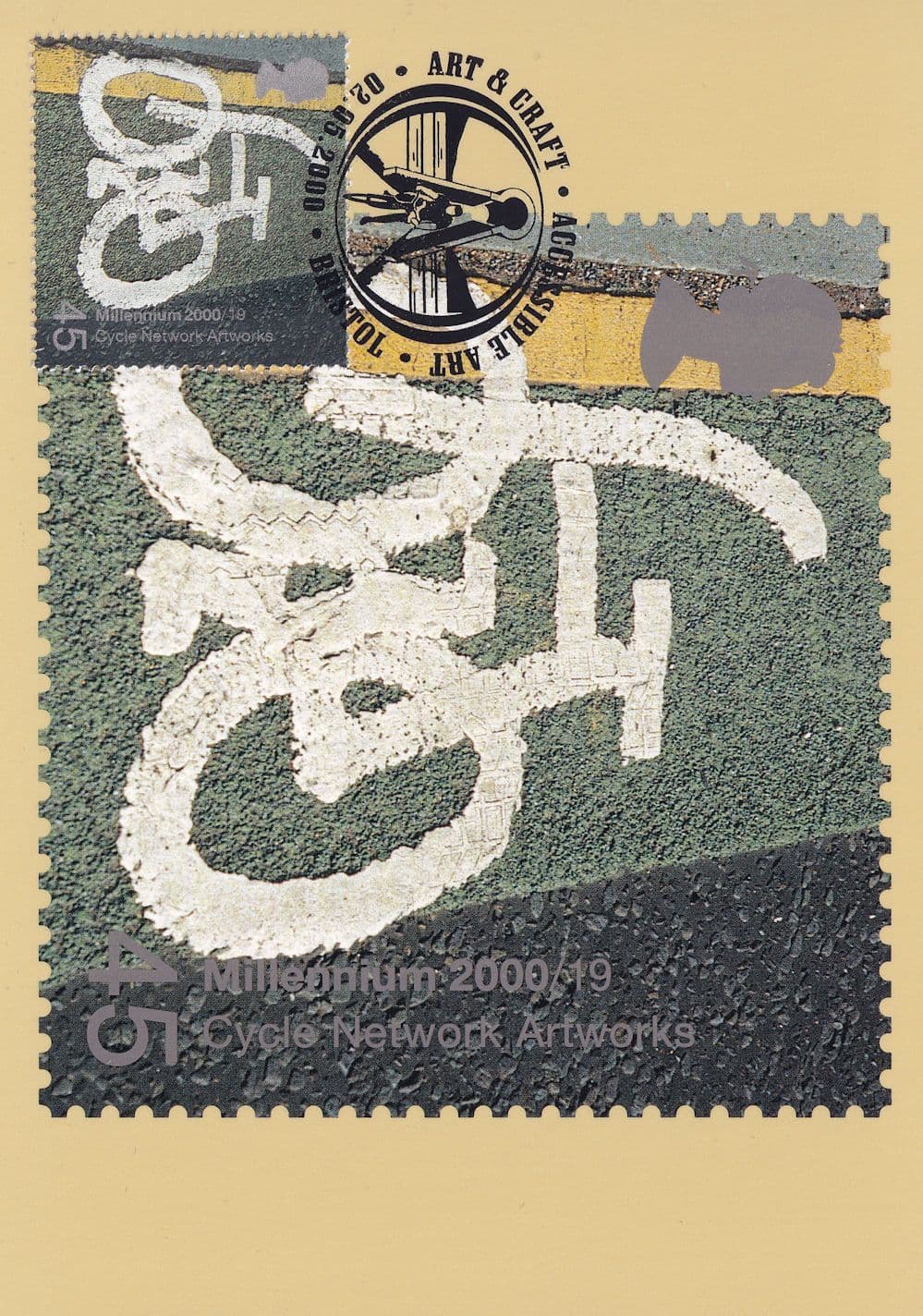 Bristol Bicycle Road Painting PHQ First Day Cover Rare Postcard