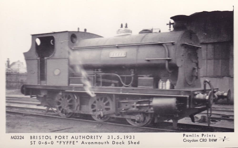 Bristol Port Authority Avonmouth Railway Dock Shed Train Postcard