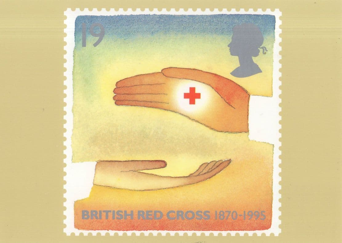 British Red Cross 125th Birthday Nurse RMPQ Anniversary Stamp Rare Postcard