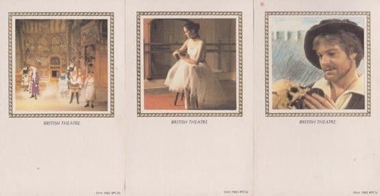 British Theatre Benham 3x First Day Cover
