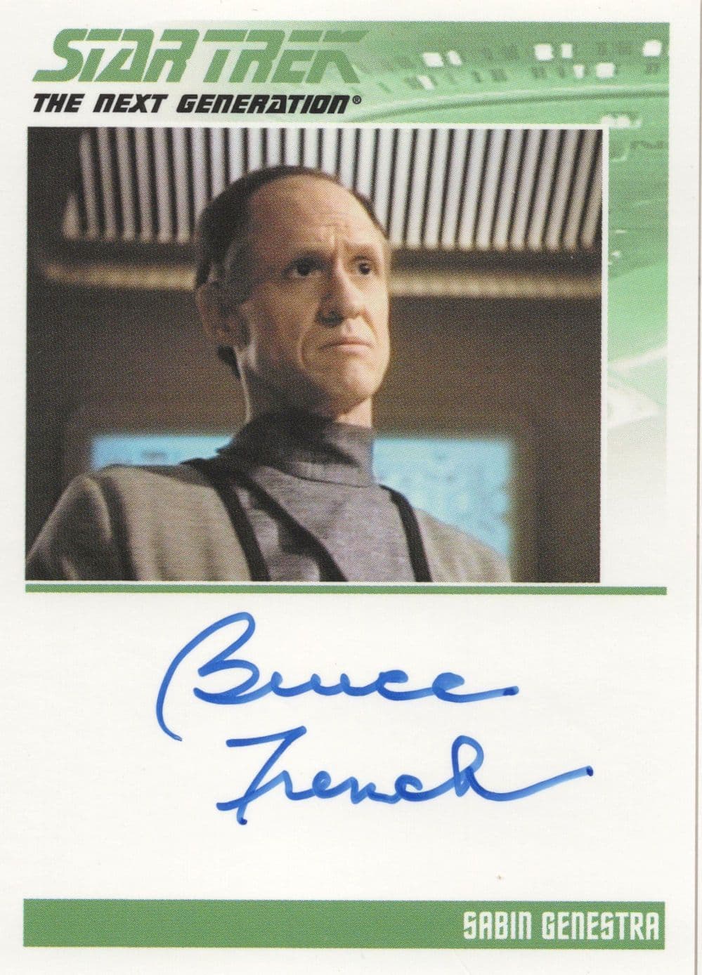 Bruce French Star Trek Hand Signed Autograph Card Photo